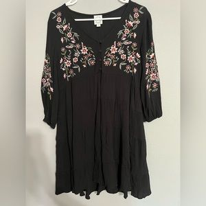 Blue Rain long sleeve dress